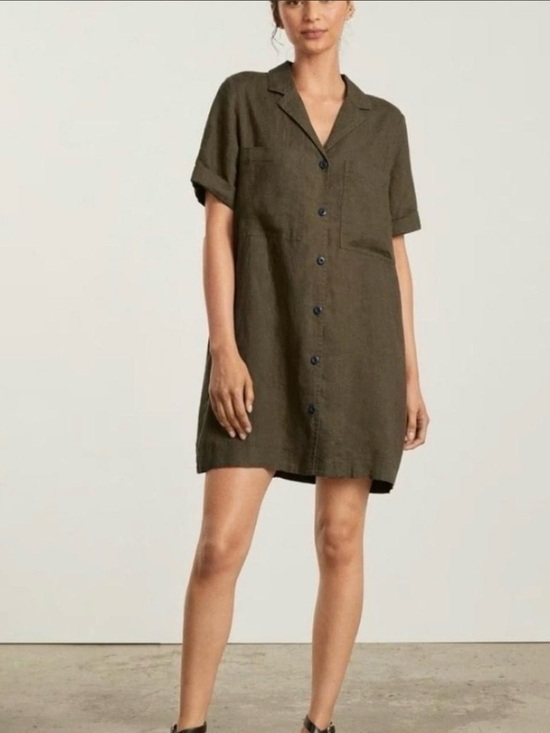 Everlane Dresses & Skirts - Everlane linen mini shirt dress, XS